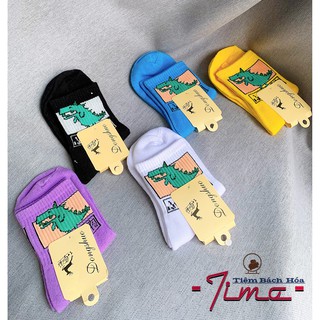 Tất cổ cao hình chú khủng long cute
