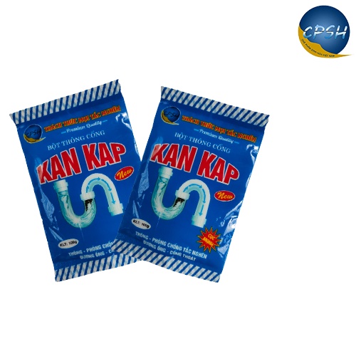 Bột Thông Cống KanKap 100g Siêu Tốc Thách Thức Mọi Tắc Nghẽn, Bột Thông Bồn Cầu, Chậu Rửa Bát Hiệu Quả Nhất Hiện Nay