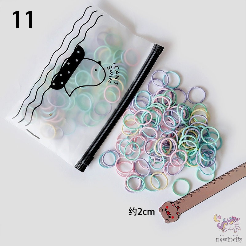 Dây Cột Tóc Màu Sắc Ngọt Ngào Phong Cách Hàn Quốc Cho Bé Gái