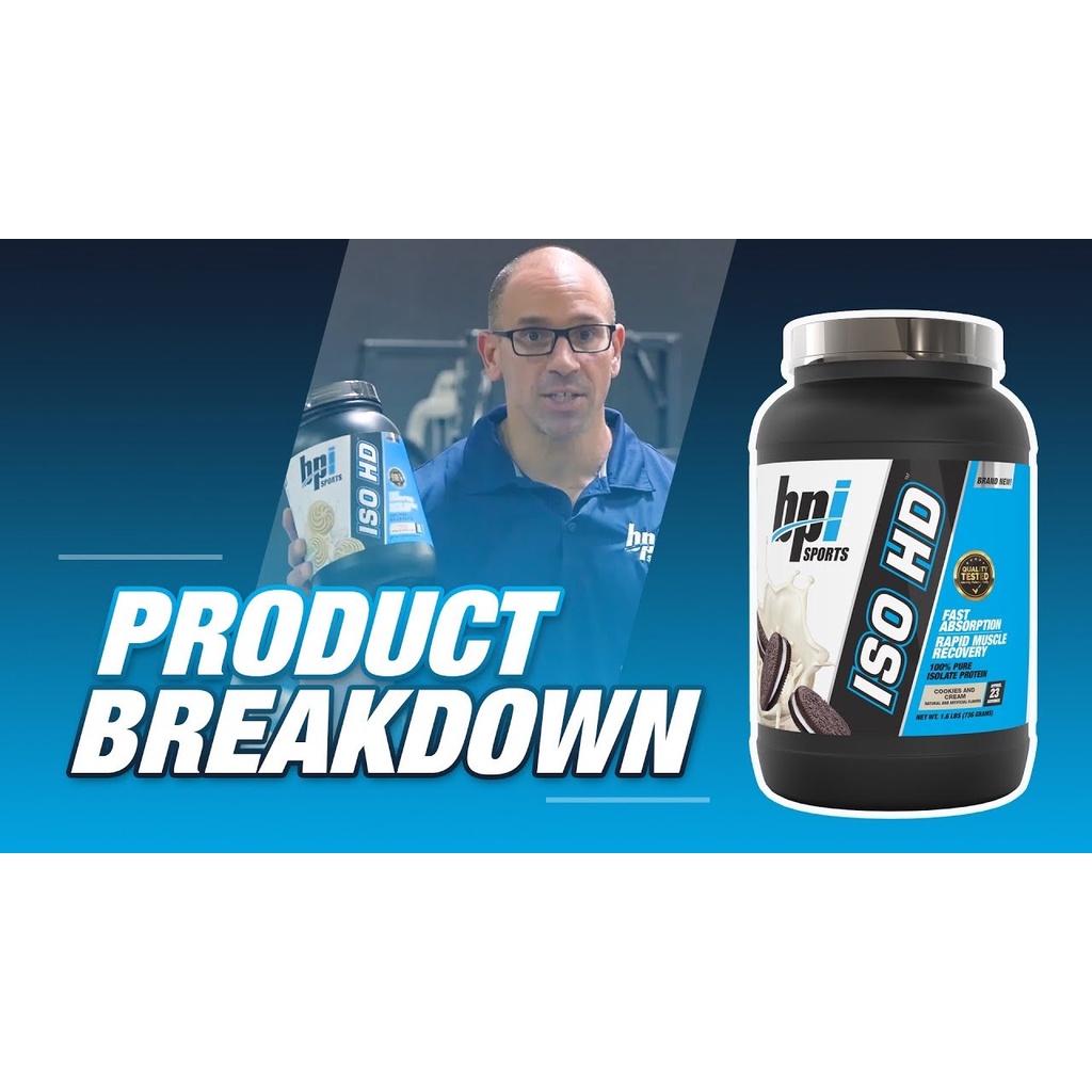 ISO HD Bổ Sung Protein Giúp Tăng Cơ Bpi Sports ISO HD 100% PURE ISOLATE PROTEIN