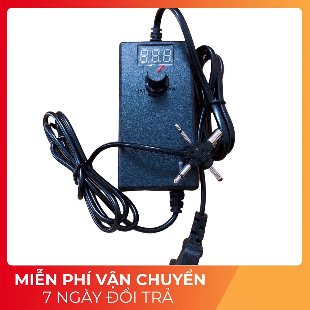 Nguồn Ổn Áp 4 Đầu Đa Năng Điện Tử 3-12V Dùng Các Loại Máy Phun Xăm