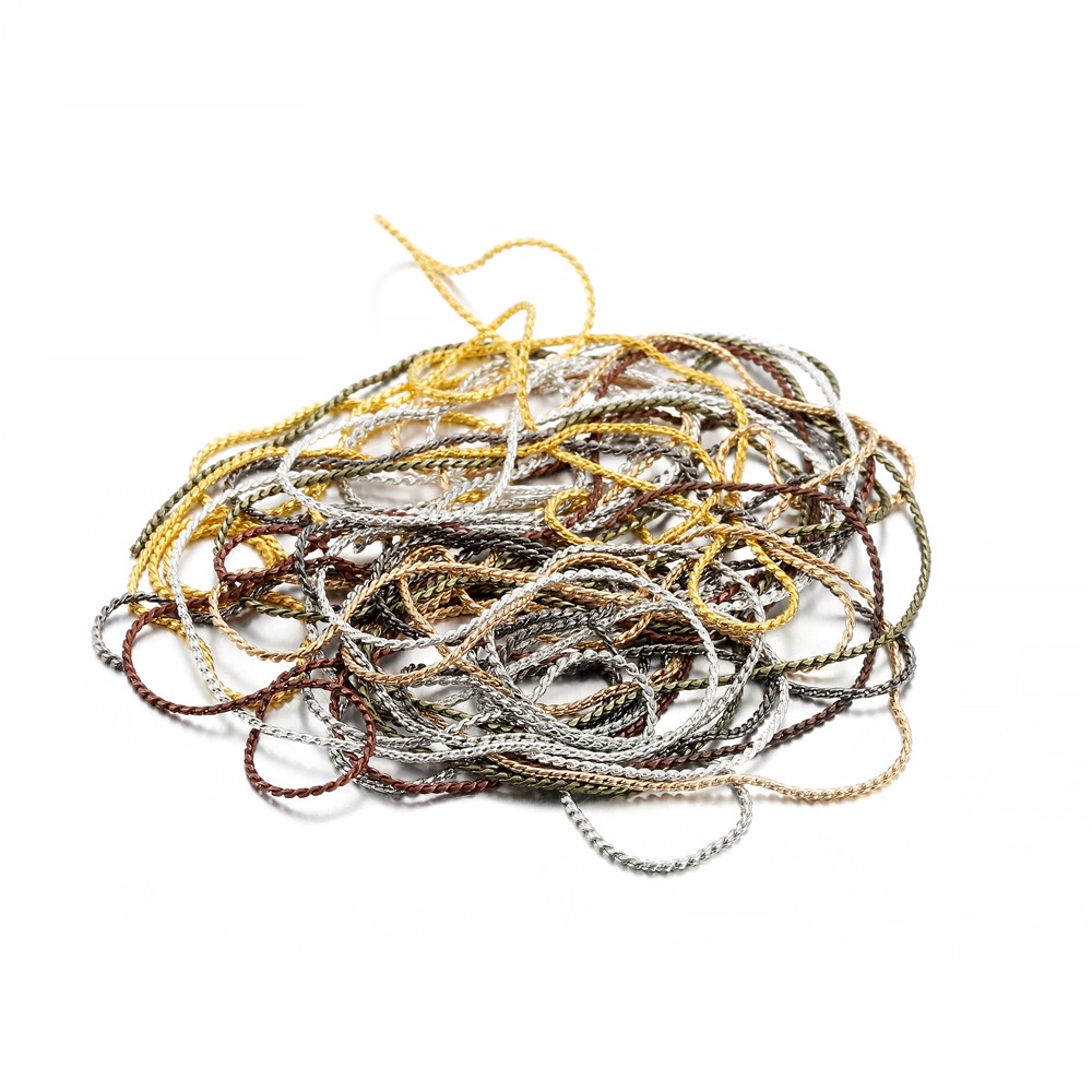 Cuộn dây ST.KUNKKA làm vòng cổ màu trơn 1mm 5m