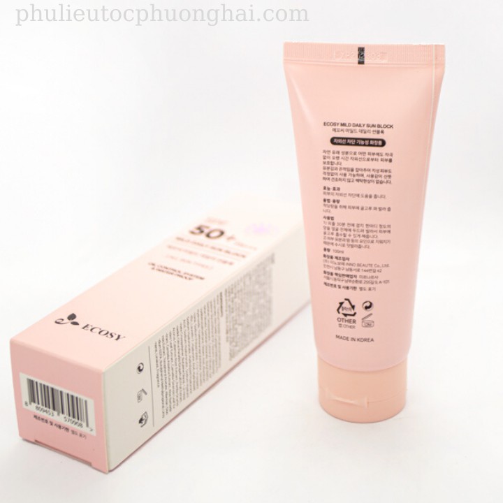 KEM CHỐNG NẮNG HẰNG NGÀY - KIỀM DẦU & CHỐNG THẤM NƯỚC ECOSY 100ML