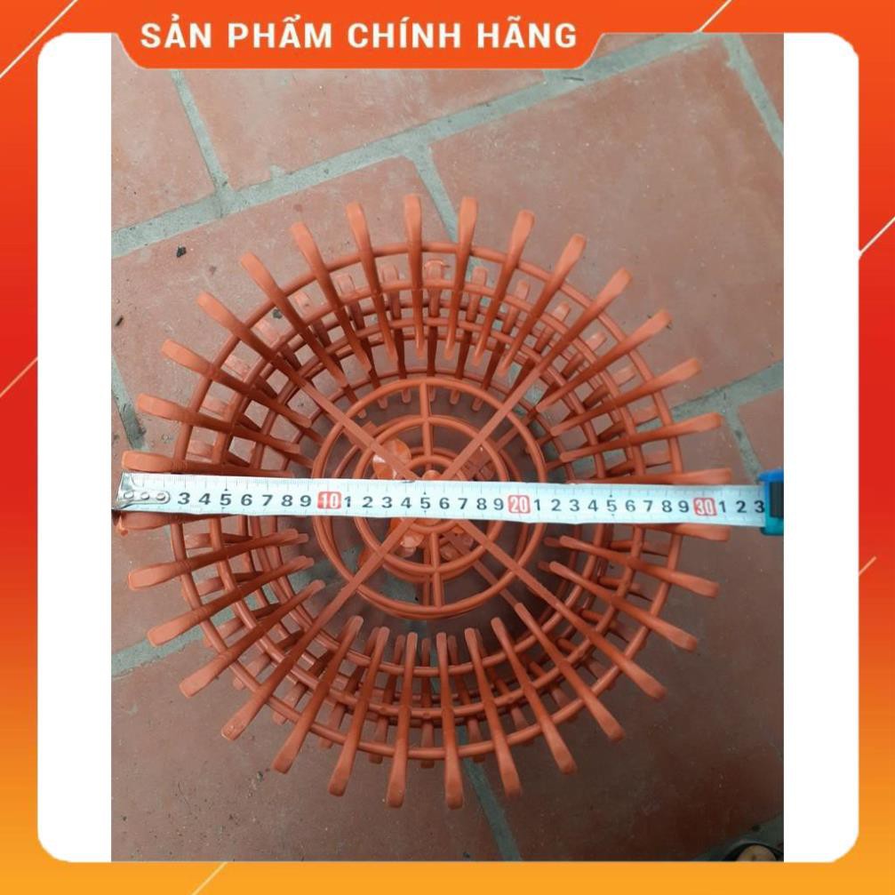 Chậu sen nhựa giả gỗ trồng lan phi 32.