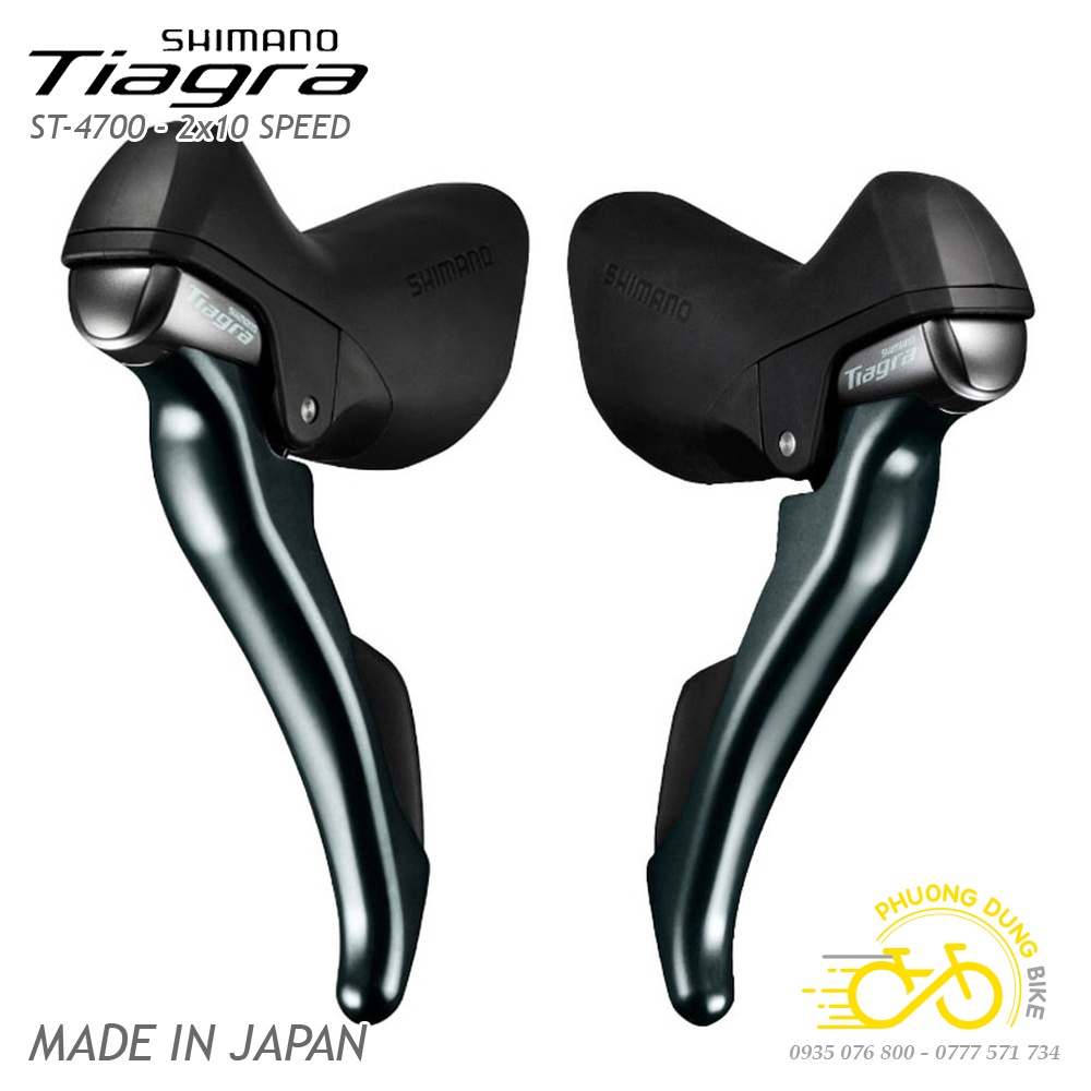 Tay đề lắc xe đạp SHIMANO TIAGRA ST-4700 2x10 Speed - Hàng chính Hãng