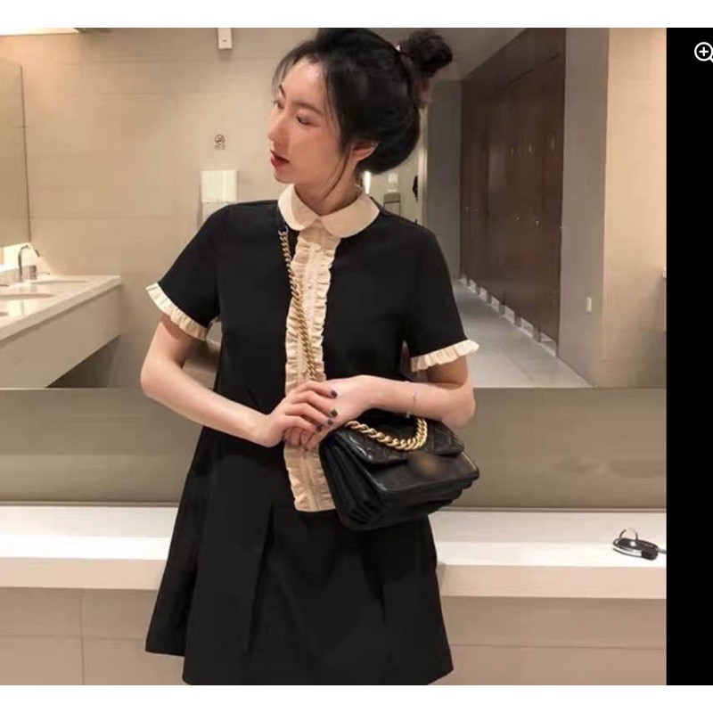 [Mẫu thật video tại xưởng]Váy tiểu thư công sở đi chơi mùa hè sang chảnh bánh bèo chất đẹp thoáng mát