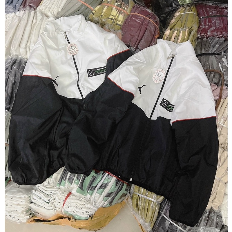 Áo Khoác Dù Cặp Nam Nữ Chất Dù 2 Lớp Phối Màu Mẫu Mới