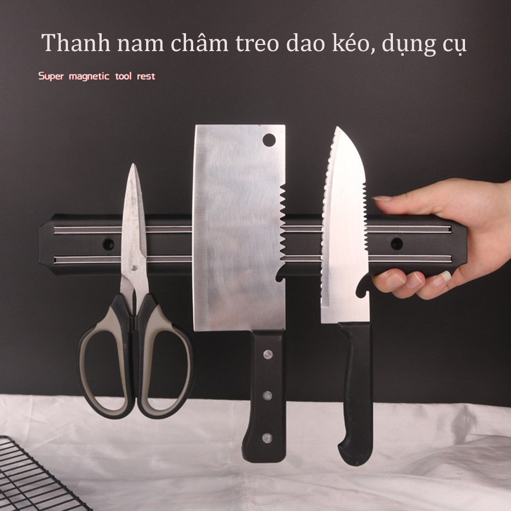 Thanh nam châm hít dao kéo dụng cụ - giá treo dao kéo và các đồ dùng kim loại nam châm vĩnh cửu