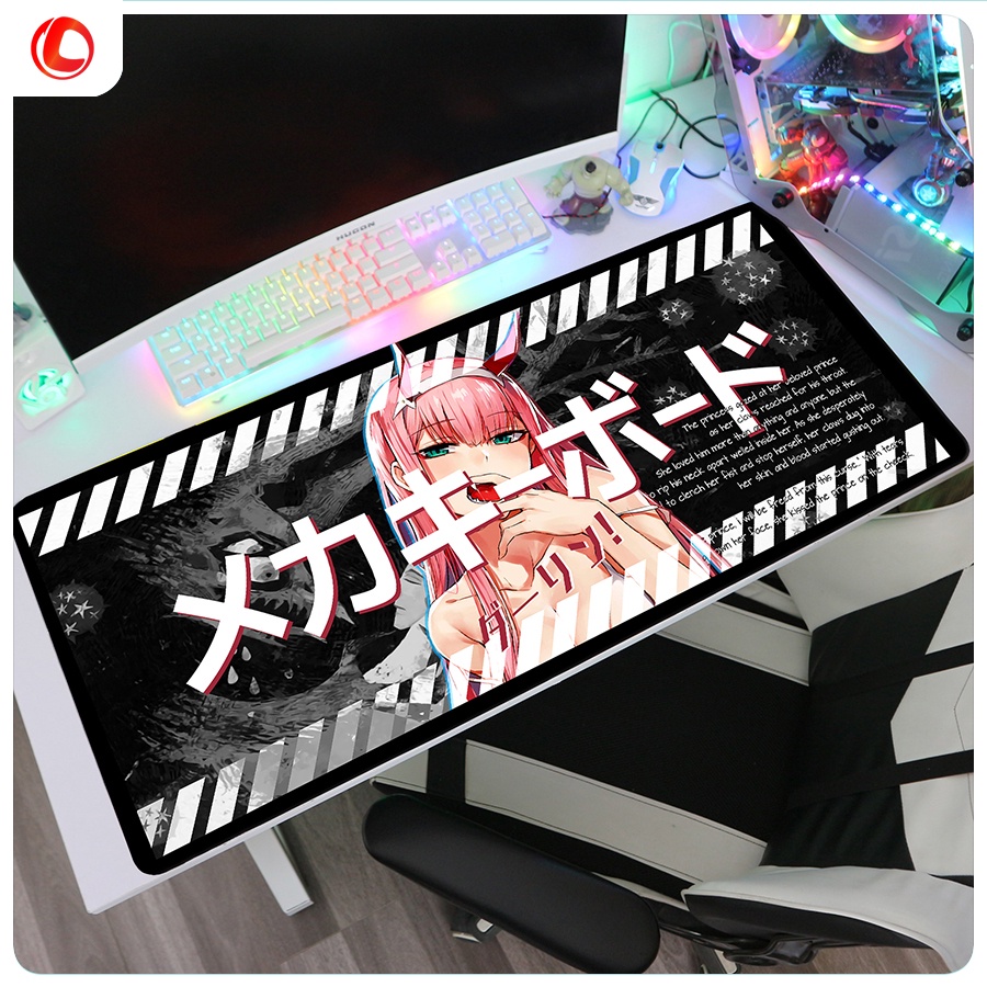 Pad Chuột Anime Đen [ Lót Chuột Cỡ Lớn ]