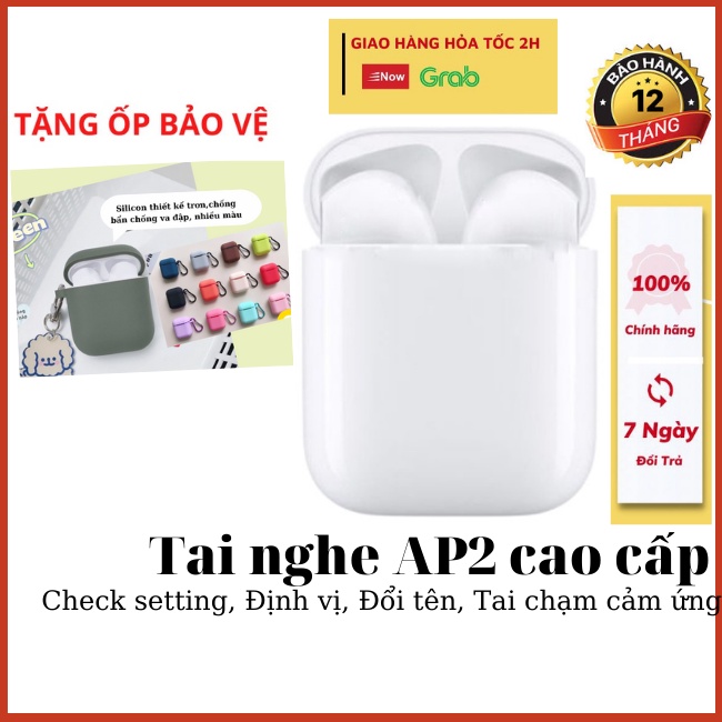 Tai Nghe Bluetooth EP2, Tai Nghe không dây cao cấp, Full chức năng, Định vị- Đổi tên-Cảm ứng nhạy, dùng cho mọi dòng máy