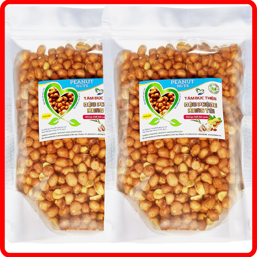 Combo 1KG Đậu Phộng Rang Tỏi Ớt Tâm Đức Thiện (2 x Túi 500GR) | BigBuy360 - bigbuy360.vn