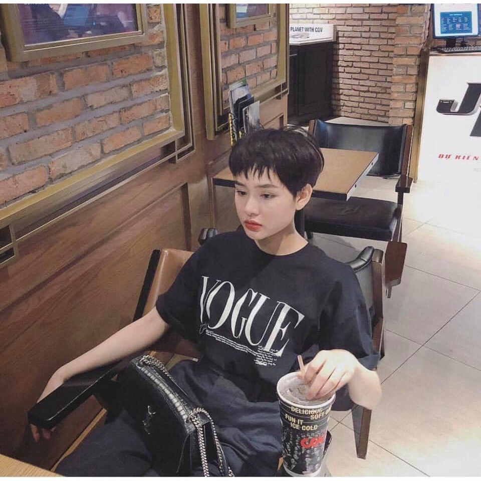 Áo Thun Unisex Tay Lỡ Form Rộng Nam Nữ VOGUE Basic cao cấp chất cotton 100% phông siêu mát | BigBuy360 - bigbuy360.vn