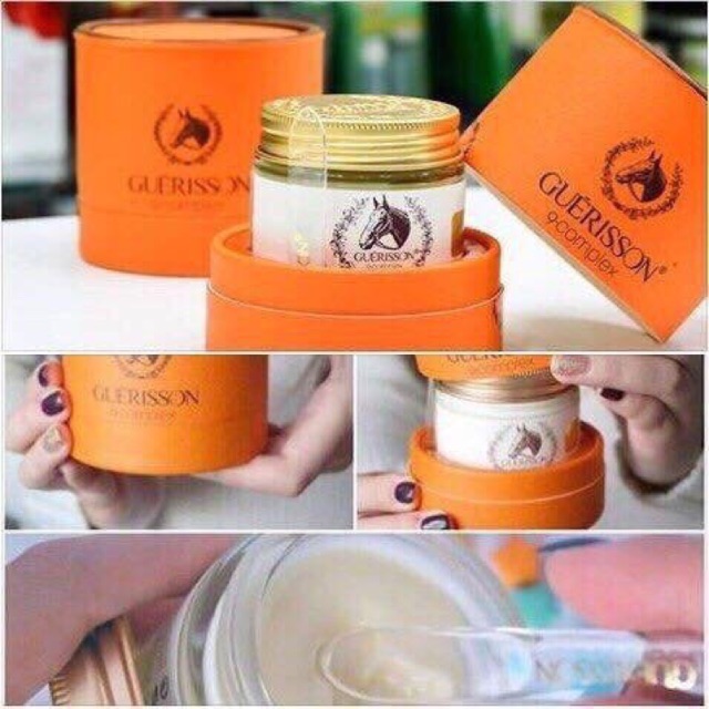 kem dưỡng ẩm trắng da cao cấp chiết xuất dầu ngựa guerisson 9 complex horse oil cream 50ml