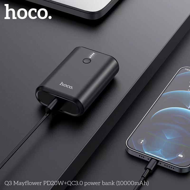 Pin sạc dự phòng Hoco Q3 Mini nhỏ gọn, hỗ trợ sạc nhanh PD20W / QC 3.0, tích điện dung lượng 10000mAh - Chính hãng