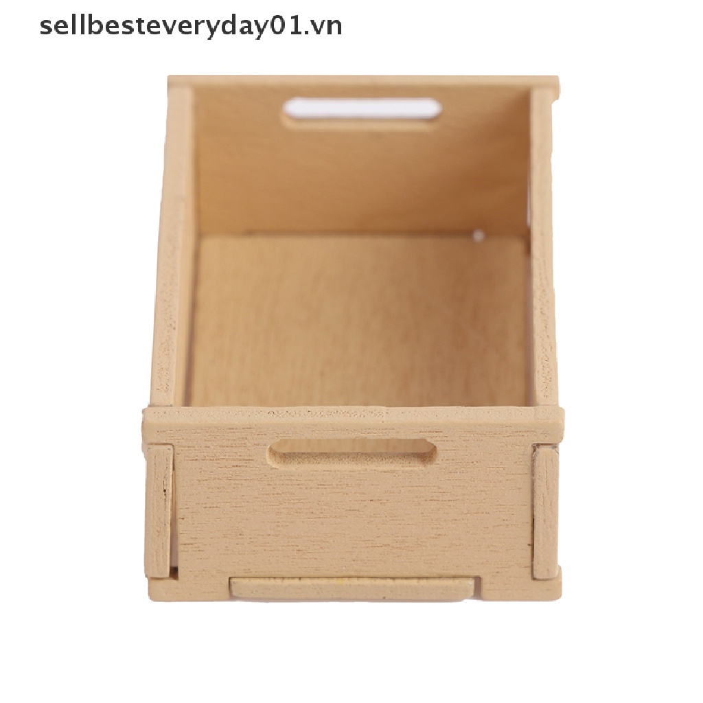Set 3 mô hình hộp đựng trái cây mini tỉ lệ 1:12 trang trí nhà búp bê xinh xắn