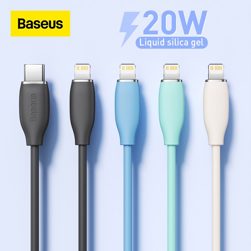 Cáp sạc nhanh Baseus Jelly Liquid Silica Gel Fast Charging Data Cable C to L 20W