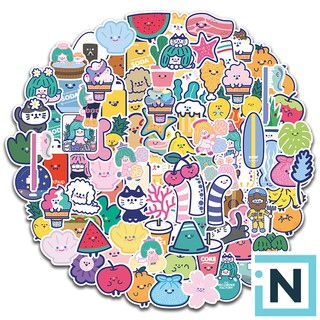 Set 100 Sticker Dán Trái Cây PVC Chống Nước | Dán Điện Thoại | Dán Laptop | Dán Mũ Bảo Hiểm | Dán Vali