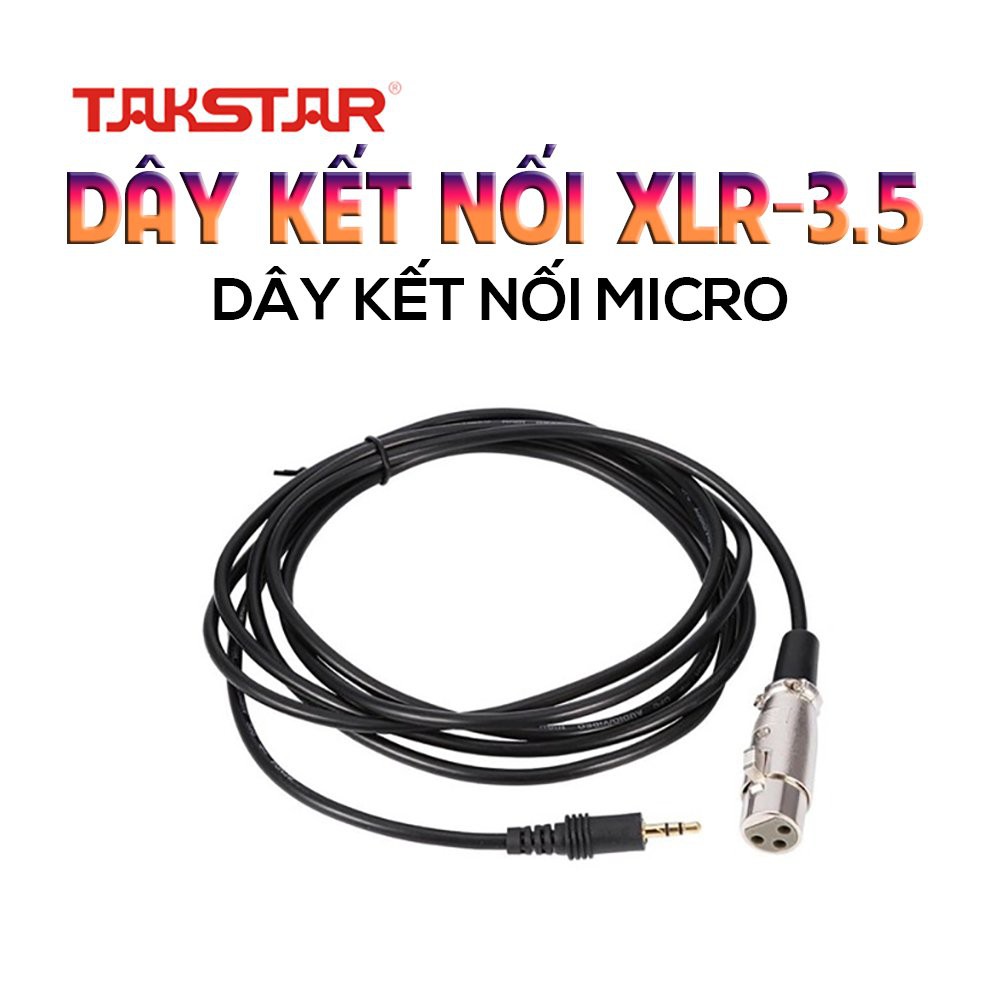 Dây Kết Nối XLR-3.5 Chính Hãng Kết Nối Nguồn 48V và Sound Card Trong Bộ Mic Livestream Hát Karaoke Bảo Hành 24 Tháng