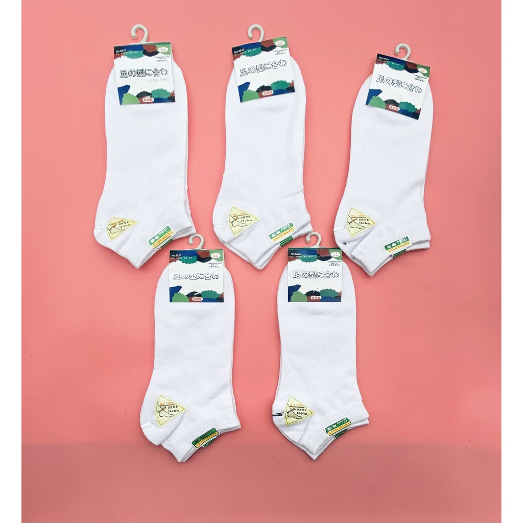 Combo 5 đôi tất vớ nữ , màu trăng trơn , phù hợp học sinh , sinh viên  và nhân viên văn phòng, ảnh thật