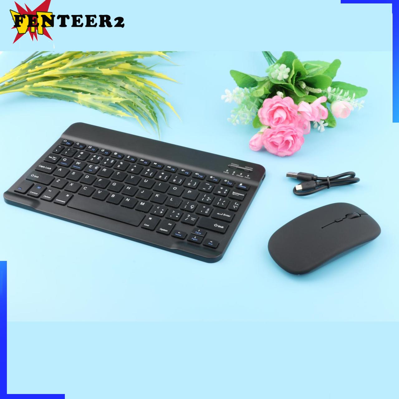 (Fenteer2 3c) Bàn Phím Bluetooth 78 Keys Portugue Cho Laptop