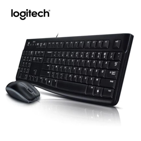 Bộ bàn phím và chuột có dây Logitech MK120 - Hàng Chính Hãng