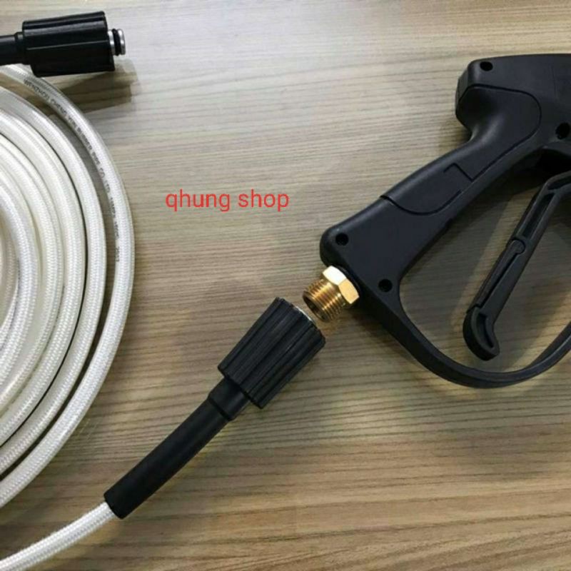 20M Dây  rửa xe áp lực cao mini 2 đầu to bằng nhau 22 mm