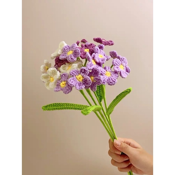 DIY Gói Nguyên Liệu Móc Cành Hoa Nhí Len  - Quà Tặng Handmade Tự Làm Ý Nghĩa [Có hướng dẫn]