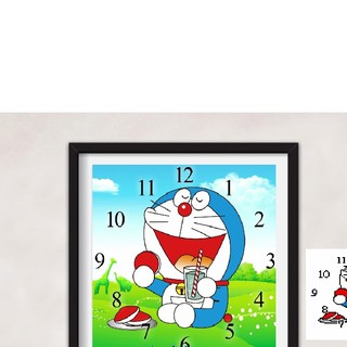 Tranh Đính Đá Doraemon DF2852 , 38x38cm, chưa đính