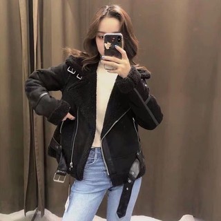Áo da lộn Zara