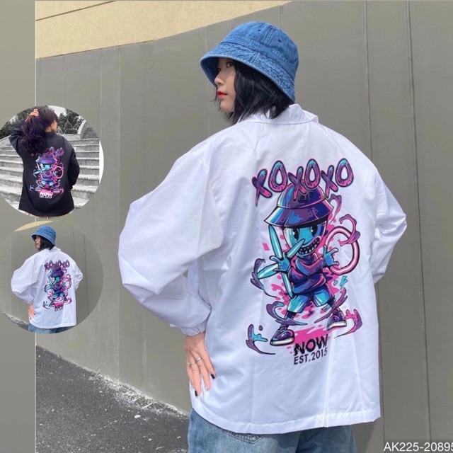 🔥𝐆𝐈𝐀́ 𝐒𝐈̉🔥 225 Áo Khoác Dù XOXO Siêu Hot. Bomber Jacket Dù 2 Lớp