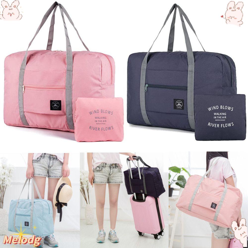 Túi tote xách tay cỡ lớn nhiều màu sắc chống nước có thể gấp gọn mang đi du lịch tiện lợi