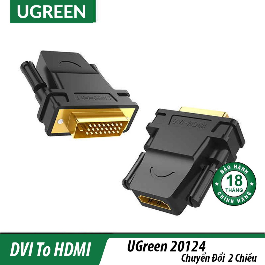 Bộ Chuyển DVI Sang HDMI Cao Cấp | UGREEN 20124 Chính Hãng