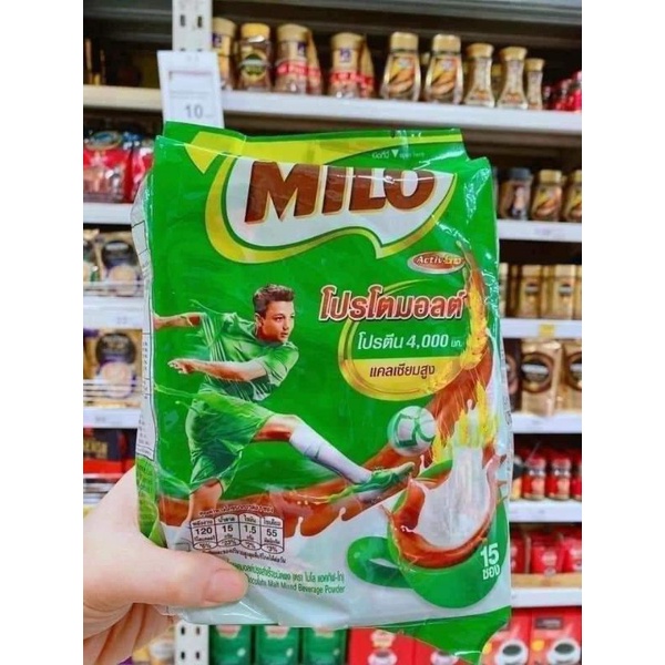 MILO THÁI LAN 3 IN 1  TÚI 15 GÓI 450 GRAM