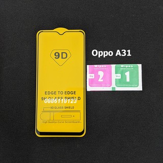 Kính cường lực 9D full màn hình Oppo A31