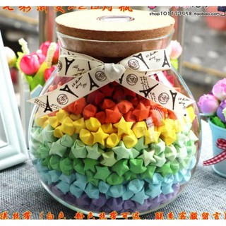 Lọ thuỷ tinh đựng được 1000 sao kèm nắp đèn