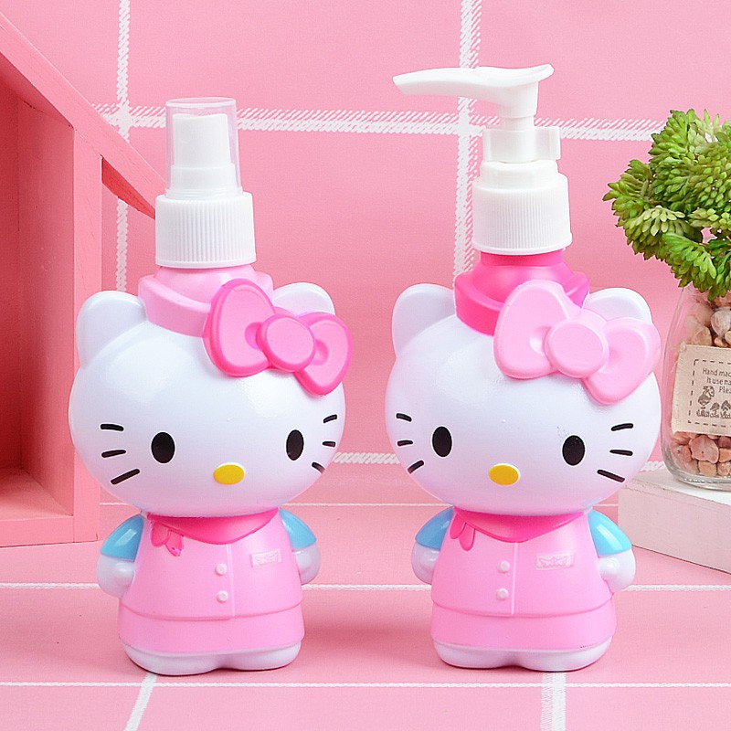 Bình chia dầu gội, sữa tắm, lotion 200ml Hello Kitty KT195