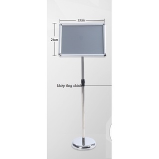Bảng chi dẫn inox, Giá để menu đứng