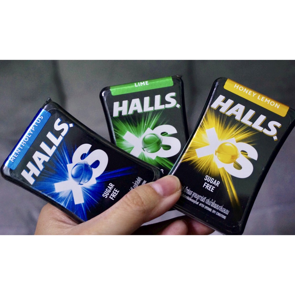 Kẹo ngậm không đường Halls XS 15gr 3 vị