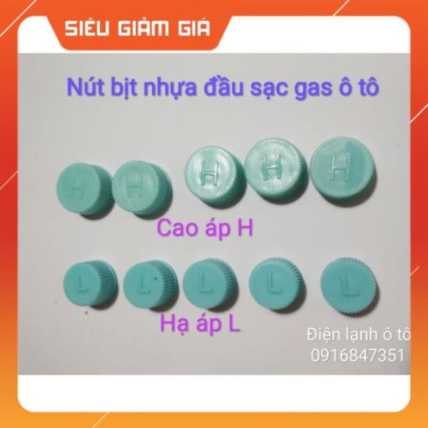 Combo 10 nút nhựa bịt đầu sạc gas ô tô -  nút gas oto