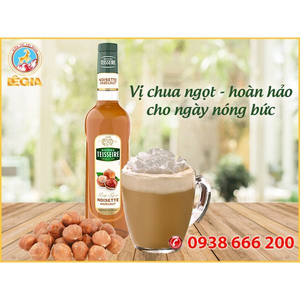 SIRO TEISSEIRE HẠT PHỈ - TEISSEIRE HAZELNUT SYRUP