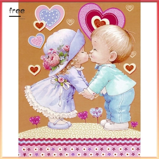 Bộ Tranh Đính Đá 5d Tự Làm Họa Tiết Xinh Xắn Dành Cho Bé