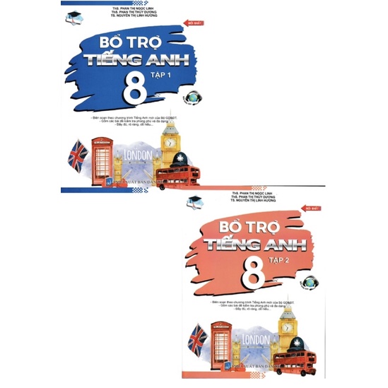 Sách - Combo Bổ Trợ Tiếng Anh Lớp 8 (Bộ 2 Cuốn)