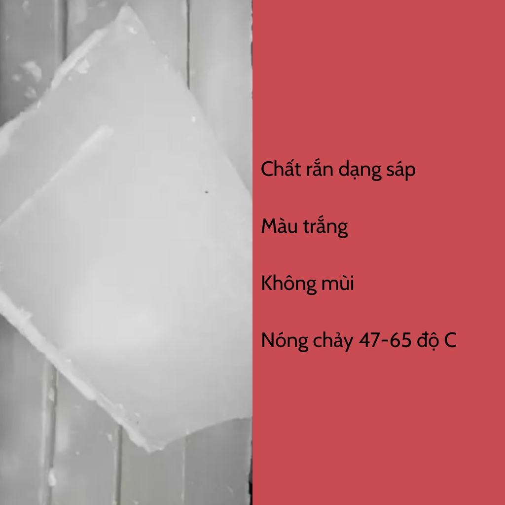 Sáp Paraffin Sáp Làm Nến Tinh Luyện  Nguyên Liệu Làm Nến Thơm Cocaxia