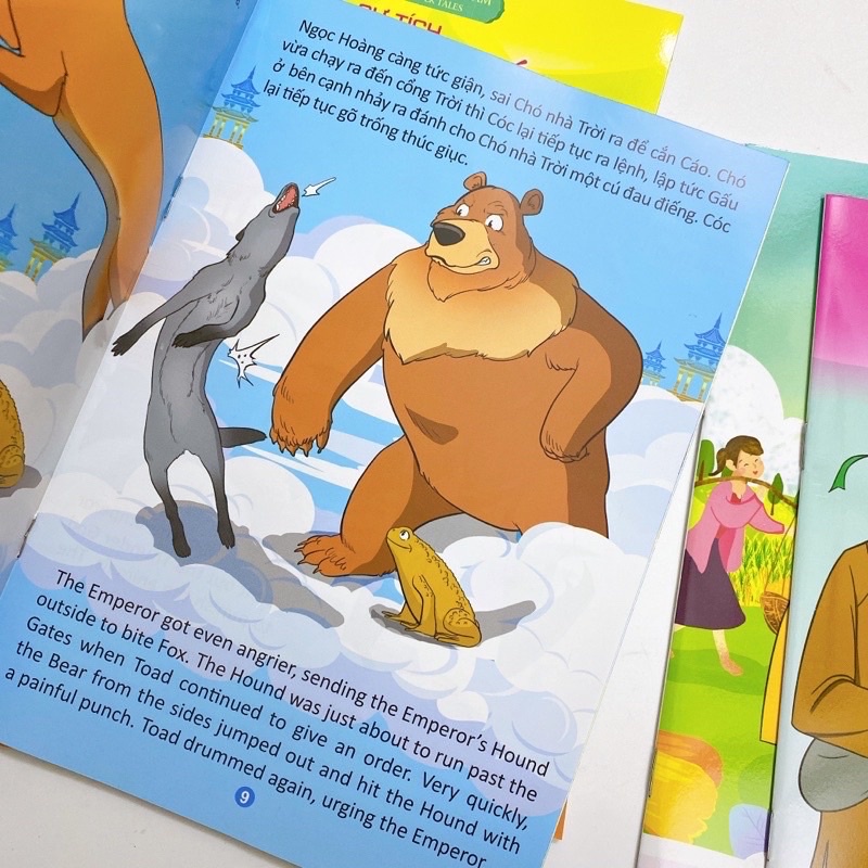 Sách - Túi 8 cuốn truyện cổ tích Việt Nam song ngữ Việt Anh chọn lọc cho bé