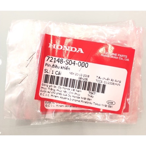 Pin Chìa Khoá Điều Khiển Smartkey Chính Hãng Honda