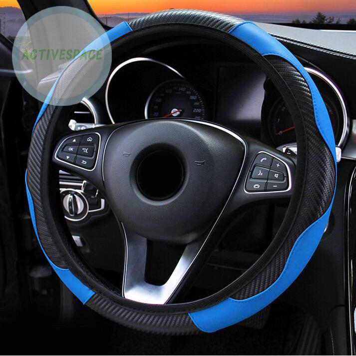 Vỏ bọc vô lăng bằng sợi Carbon cao cấp cho xe ô tô