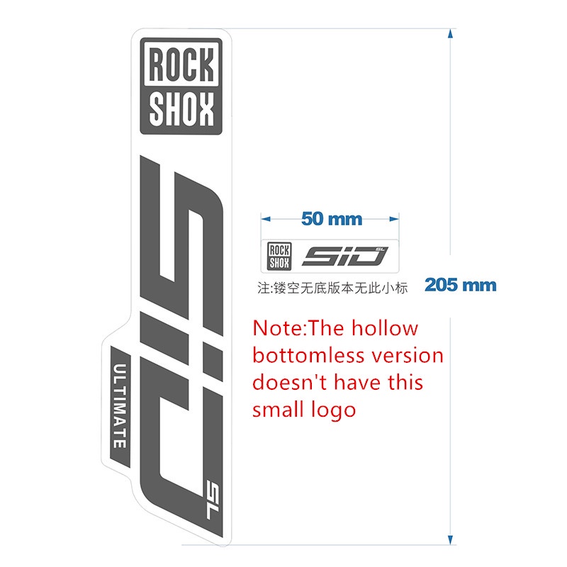 Miếng dán trang trí phuộc trước xe đạp leo núi 2021 Rockshox Sid Sl