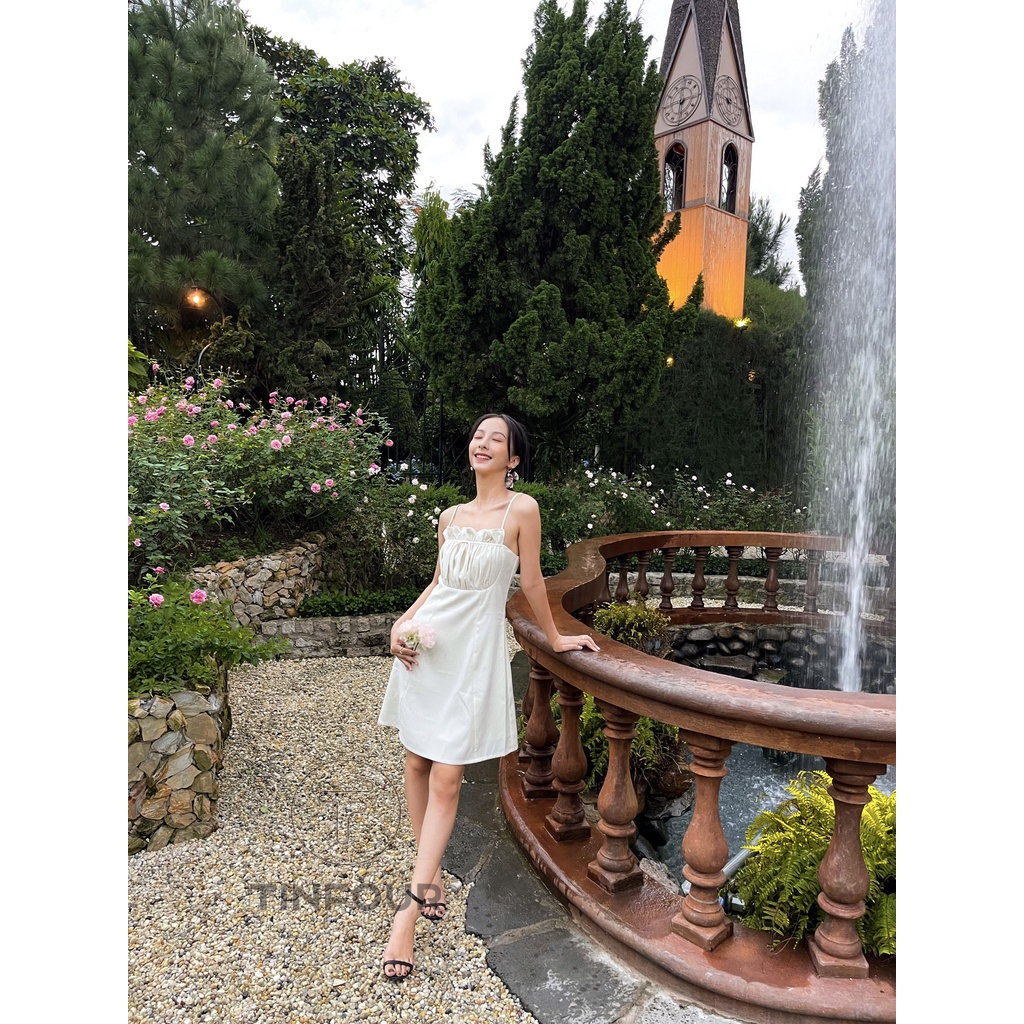 ĐẦM HAI DÂY BÈO NGỰC D333 PIERRE DRESS - TINFOUR