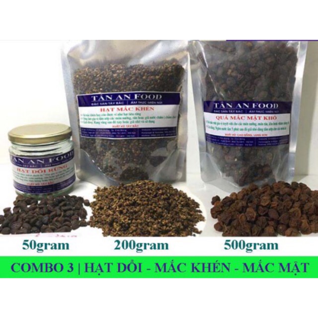 50g Hạt dổi + 200g Mắc khén + 500g Mắc mật