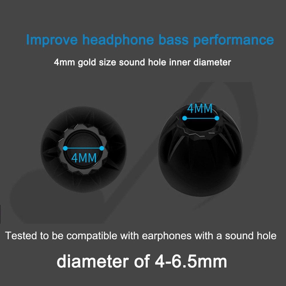 Set 3 cặp nút bọc tai nghe bằng silicon cỡ S M L cho tai nghe KZ